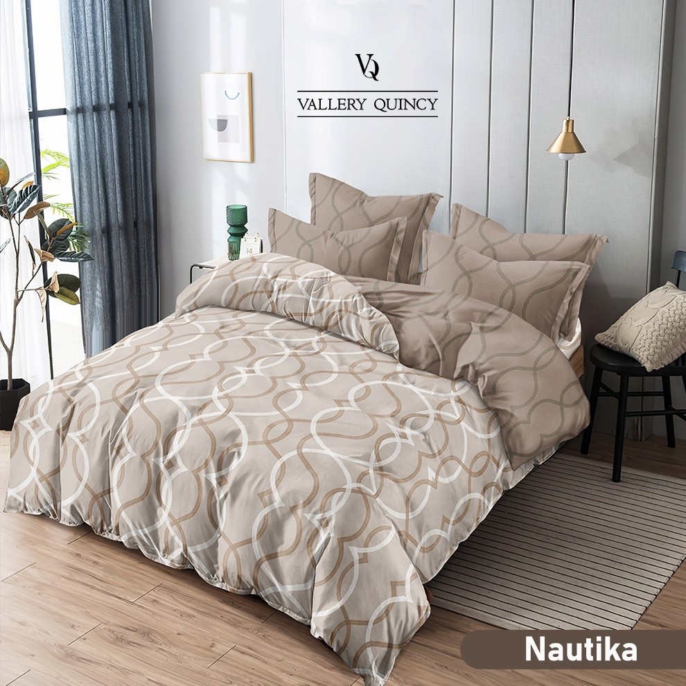 Bedcover Vallery Quincy Motif Set Ukuran Sprei 200x200