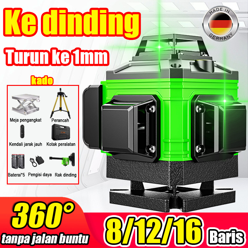 MAKITA Laser Level 8/12 /16 Lines 4D  69000MAH Self Leveling Laser Level Hijau 360 Self Leveling unt