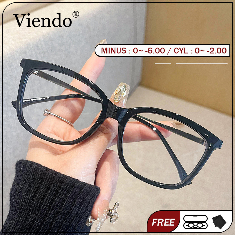 Viendo Kacamata Baca Plus Wanita Clubmaster  Frame Anti Radiasi Blueray Kaca Mata Optik 30316