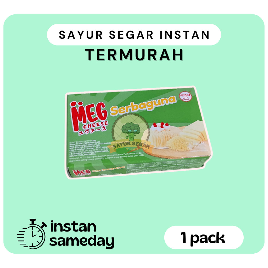 

Keju Serbaguna kemasan 120gr / Meg Cheese