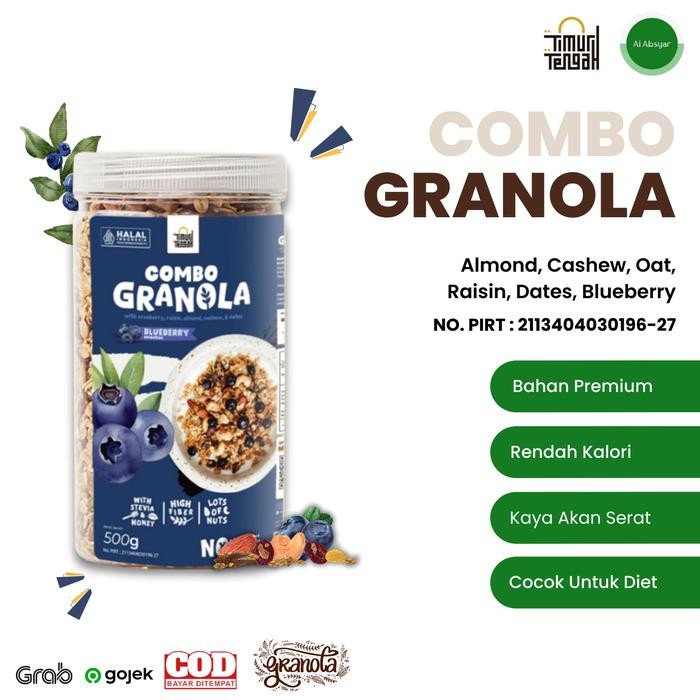 

[[Promo]] Granola Blueberry 500gr Premium Timur Tengah Sereal Sarapan Sehat - 500gr