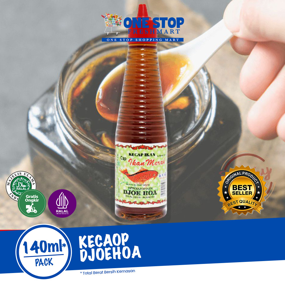 

KECAP IKAN DJOE HOA 140ML/KECAP IKAN CAP IKAN MERAH DJOE HA 140ML