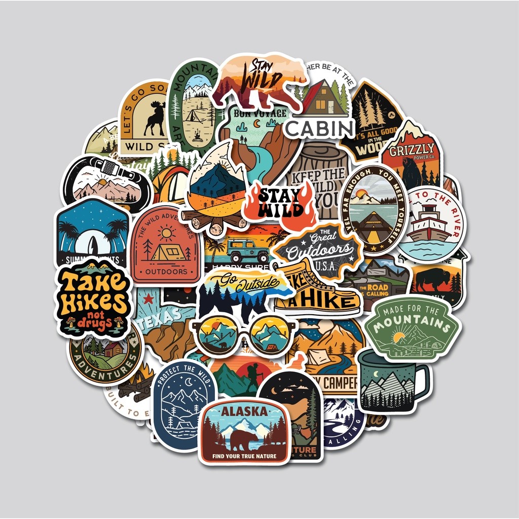 

STICKER PACK NATURE WILD | STICKER TUMBLR | STIKER LAPTOP KOPER HELM