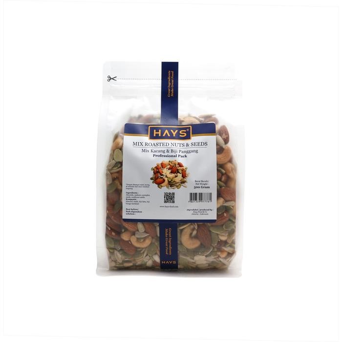 

Mix Roasted Nuts & Seeds 500 GRAM Almond Mede/Mete Pumpkin Sunflower panggang /Mix kacang panggang / Mix kuaci kwaci HAYS - 500 Gram [terlaris]