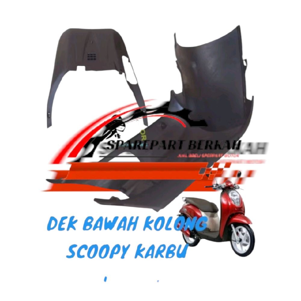 Dek bawah lantai kaki scoopy karbu 2009-2012