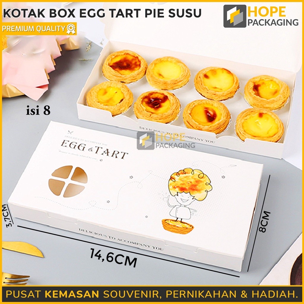 

COD [ isi 5 pcs ] Kotak box Egg Tart Pie susu / Gift Box Cookies / kotak kue hampers / box hadiah
