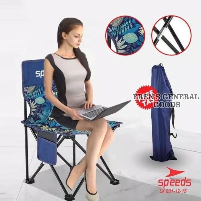 Sale TERMURAH Kursi Lipat Jumbo Outdoor Portable Model Santai FREE BAG - MTerlaris