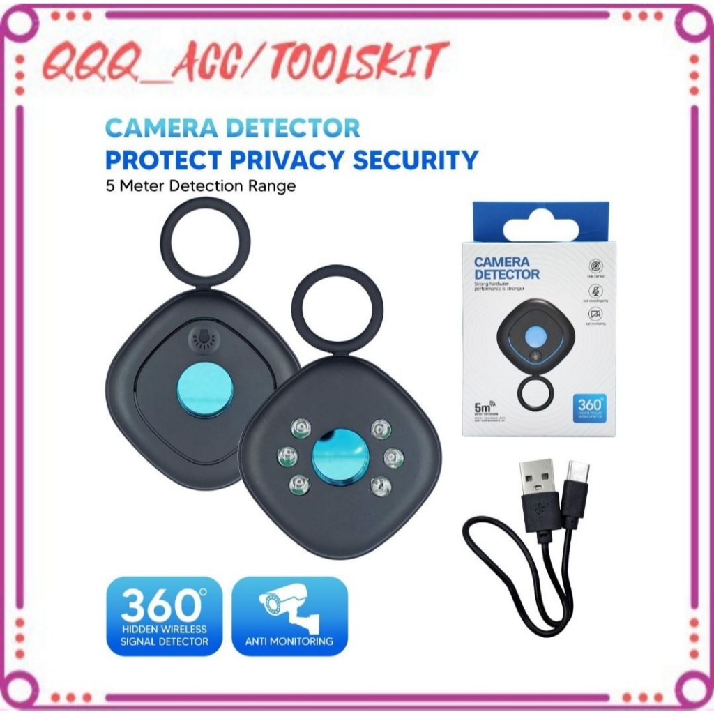 Kamera Detector Detektor Kamera Inframerah Detektor Kamera Mata-mata Tersembunyi Detektor Kamera Ter