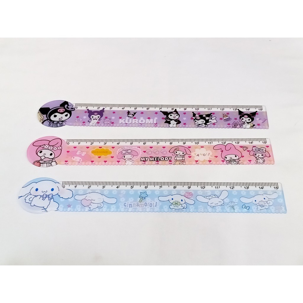 

GARISAN UKURAN 15CM MOTIF SANRIO KUROMI/GARISAN KUROMI MELODY/GARISAN LUCU UKURAN 15CM