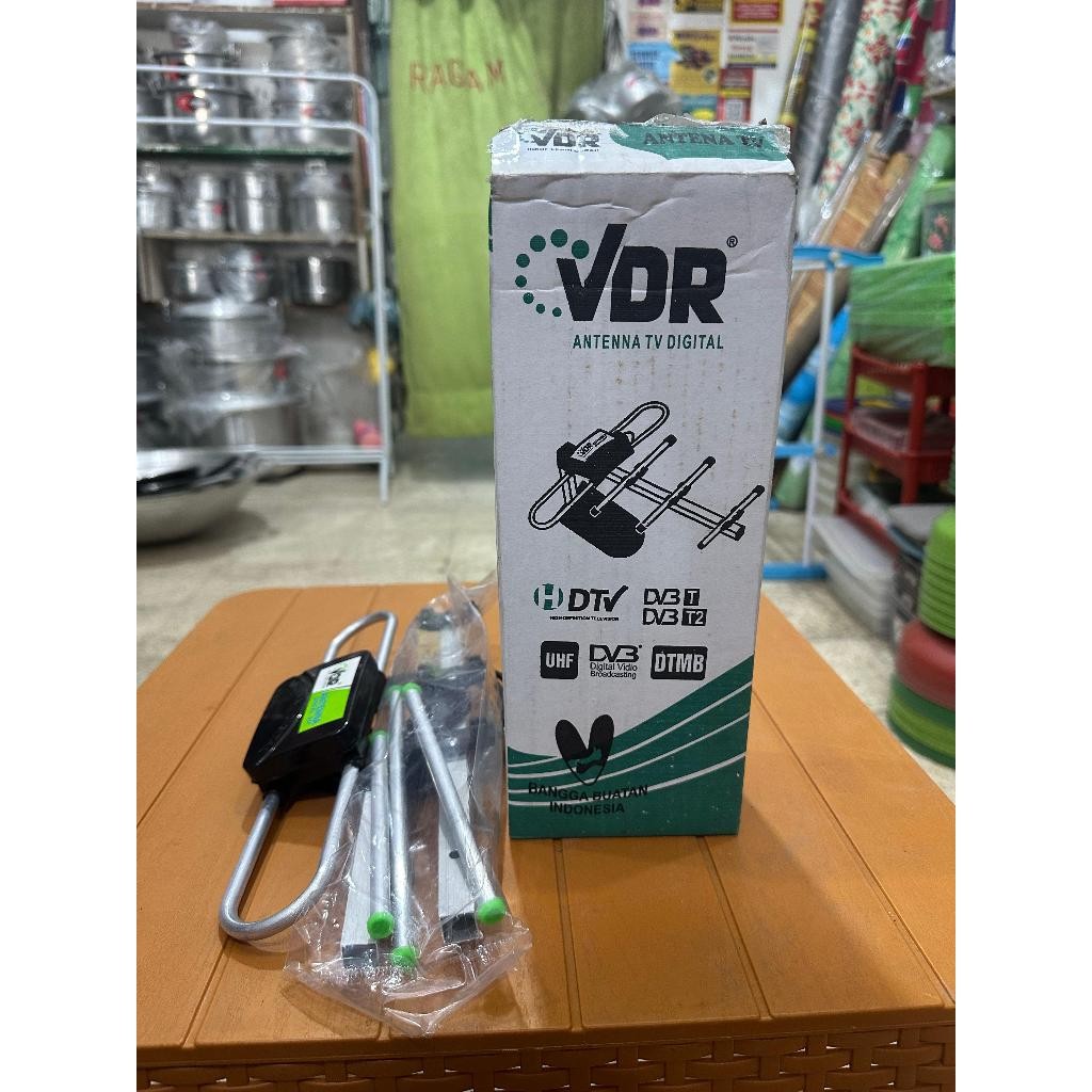 VDR Antena Tv Outdoor/Indoor VDR V-87HD GRATIS KABEL 1.5M / ANTENA DIGITAL VDR / ANTENA TV MURAH
