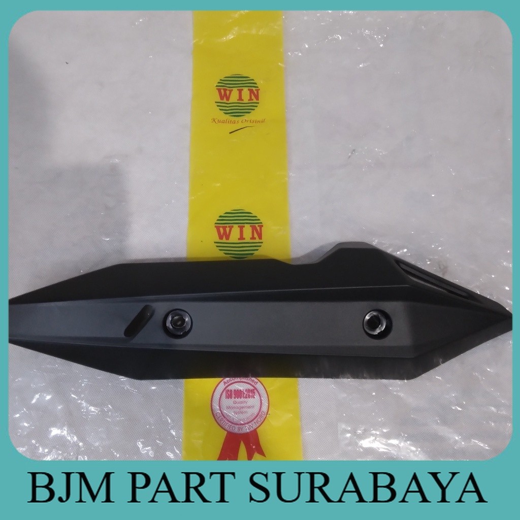 BJM SURABAYA - Tutup Knalpot Vario 125 150 LED 2018 2019 2020 2021 | muffler cover WIN | penutup ken