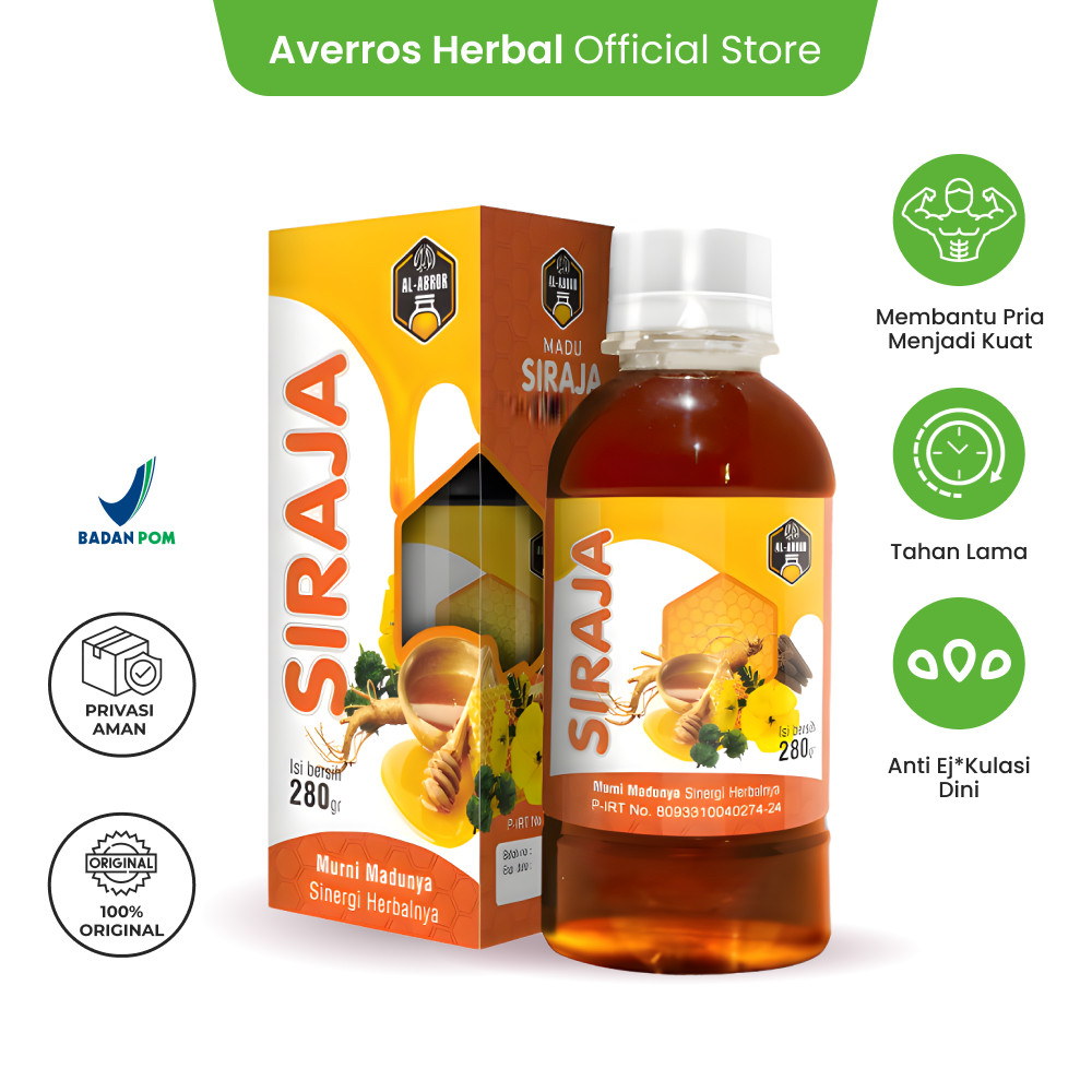 Averros - MADU SIRAJA - Madu Herbal Alami untuk Stamina & Vitalitas Pria Dewasa