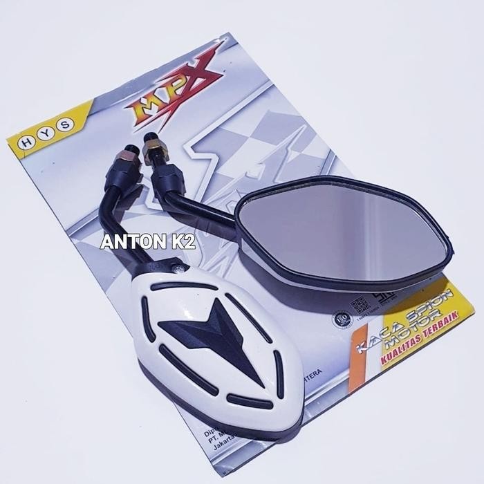 KACA SPION VARIASI MOTOR FREEGO/N MAX/NMAX NEW/LEXI/AEROX 155/XABRE - Putih, All size Yamaha