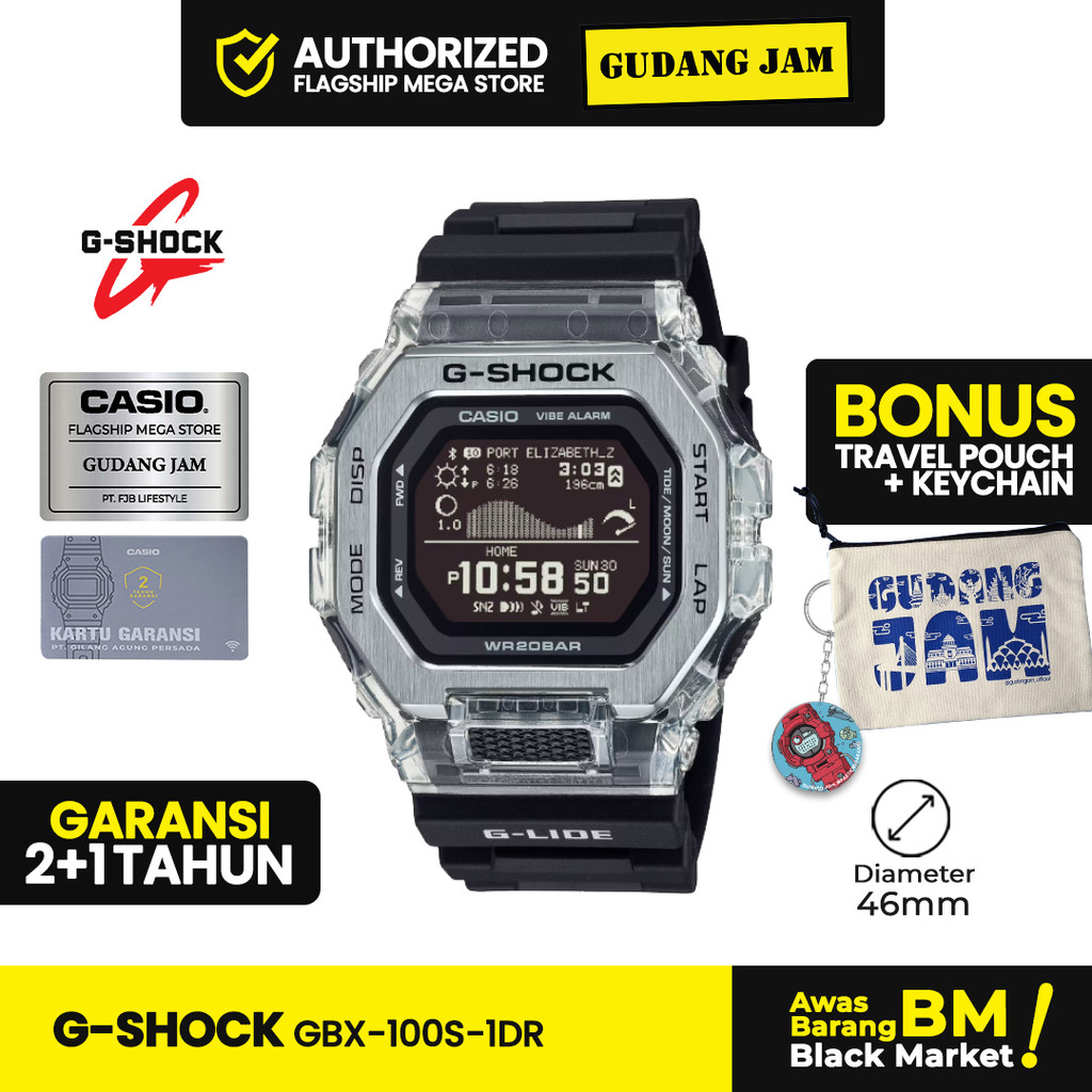 Jam Tangan Pria G-Shock GBX-100S-1DR GBX-100S-1D GBX-100S GBX100S GBX 100S