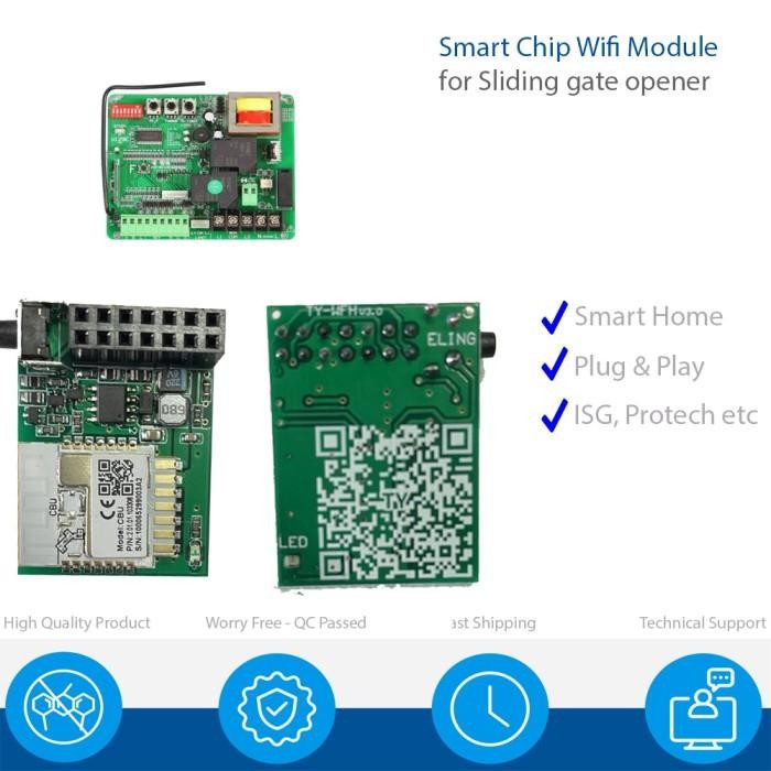

Smart wifi gate opener Tuya automatic gate