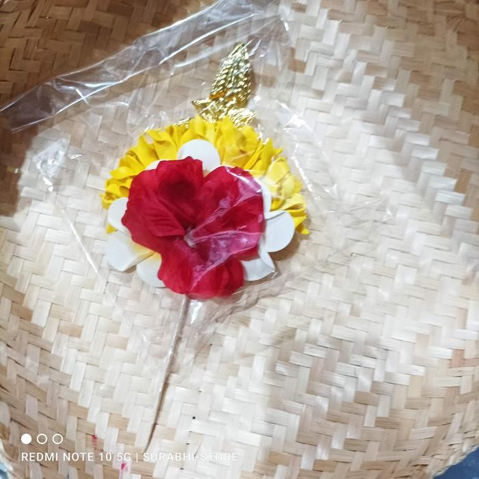 Hiasan Bunga Daksina Imitasi variasi - Putih