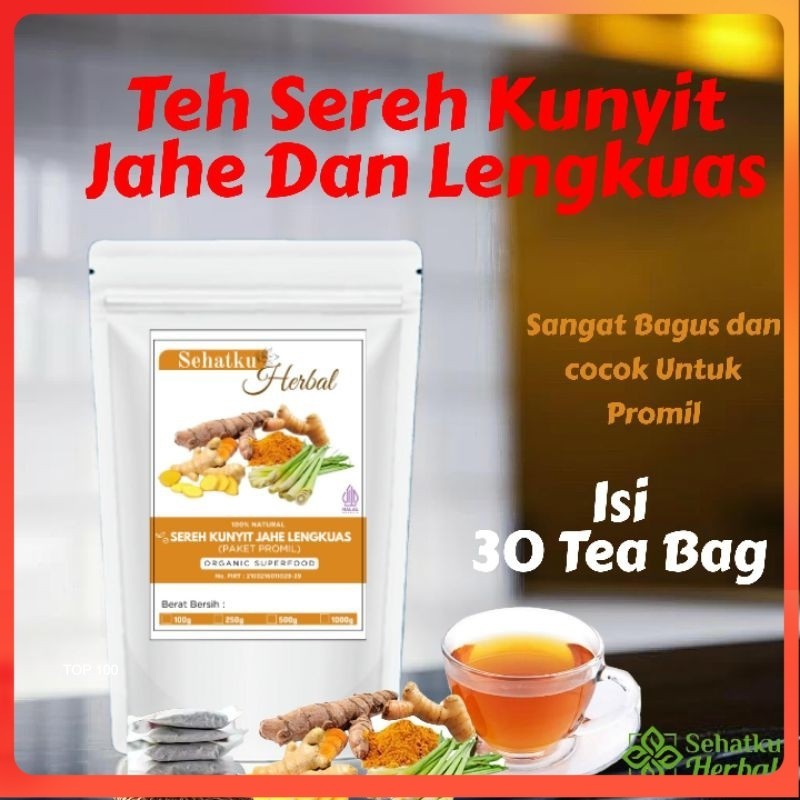 

SEHATKUHERBAL Teh Sereh Kunyit jahe dan Lengkuas isi 30 tea bag