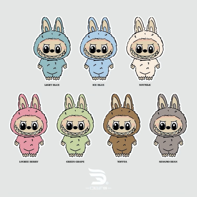 

Stiker Labubu Sticker Labubu Aesthetic Stiker Dekorasi Scrapbook Stiker Laptop Helm