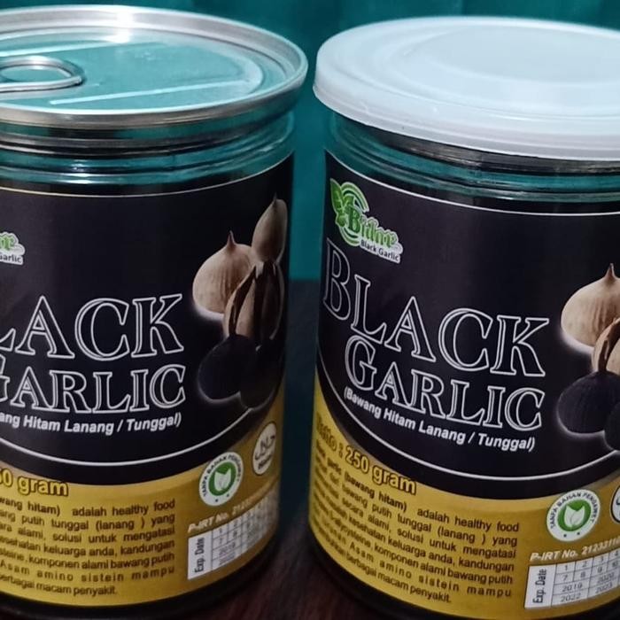 

Black Garlic Bawang Hitam Lanang Tunggal 250gr Kaleng