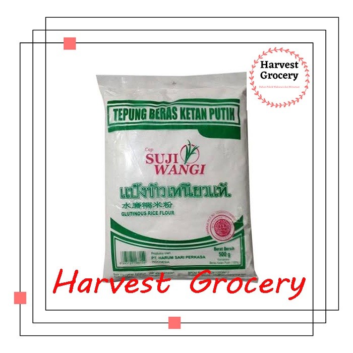 

Tepung Ketan Suji Wangi (Thailand) 500Gr X 20 Bks (GOJEK / GRAB)