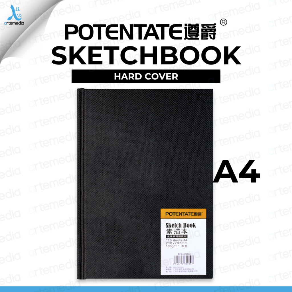 

Potentate Sketchbook A4 Hard Cover Stitch Bound Buku Sketsa