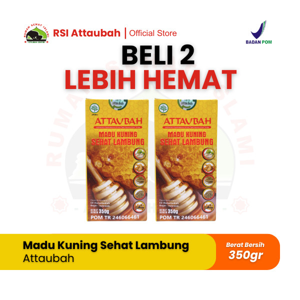 

PAKET HEMAT 2 Botol - ATTAUBAH Madu Kuning Sehat Lambung 350gr Atasi Asam Lambung