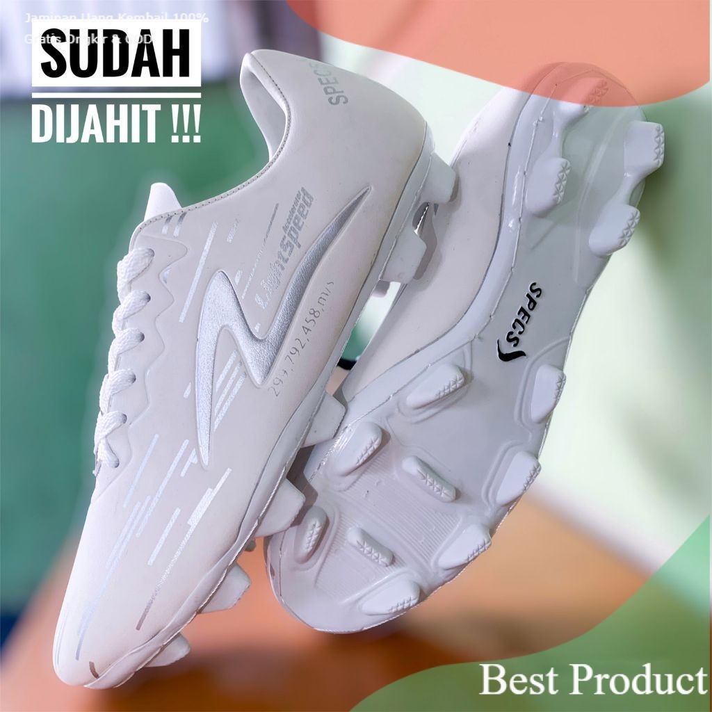 sepatu bola specs lightspeed reborn sudah dijahit sol  / sepatu bola specs reborn/Murah pink oren hi