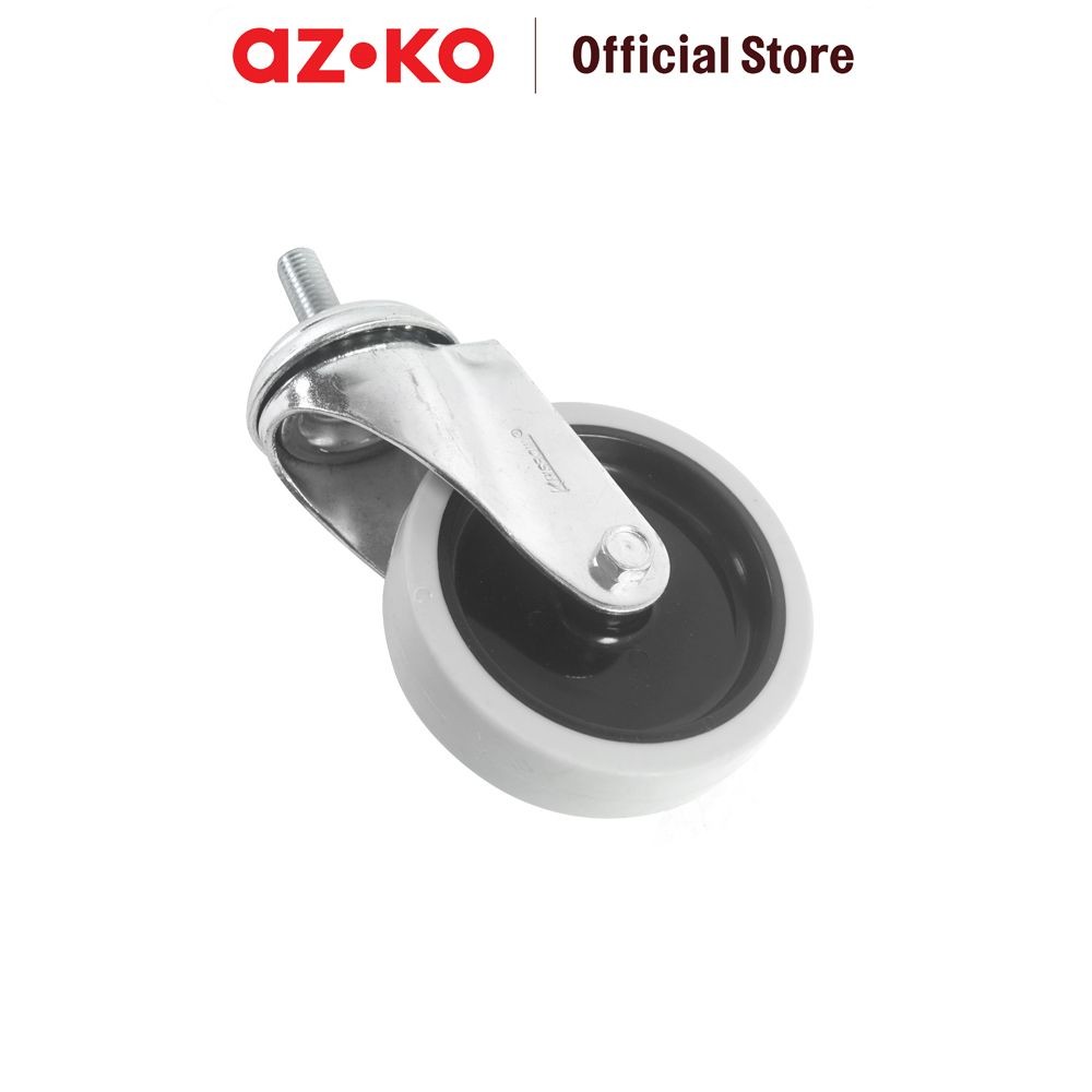 AZKO Krisbow Roda Caster 10 cm - Abu Abu Furniture Wheel Perlengkapan Furnitur Roda Kursi Bangku Mej