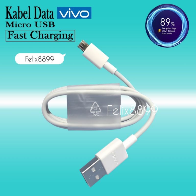 Kabel Data Charger Vivo Y20 Y20S Y20SG Y20 SG Z1 Pro S1 Original Fast Charging Micro USB / Kabel Dat