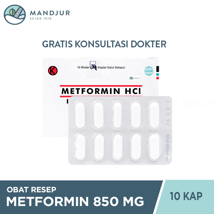 Metformin Bernofarm 850 Mg 10 Kaplet