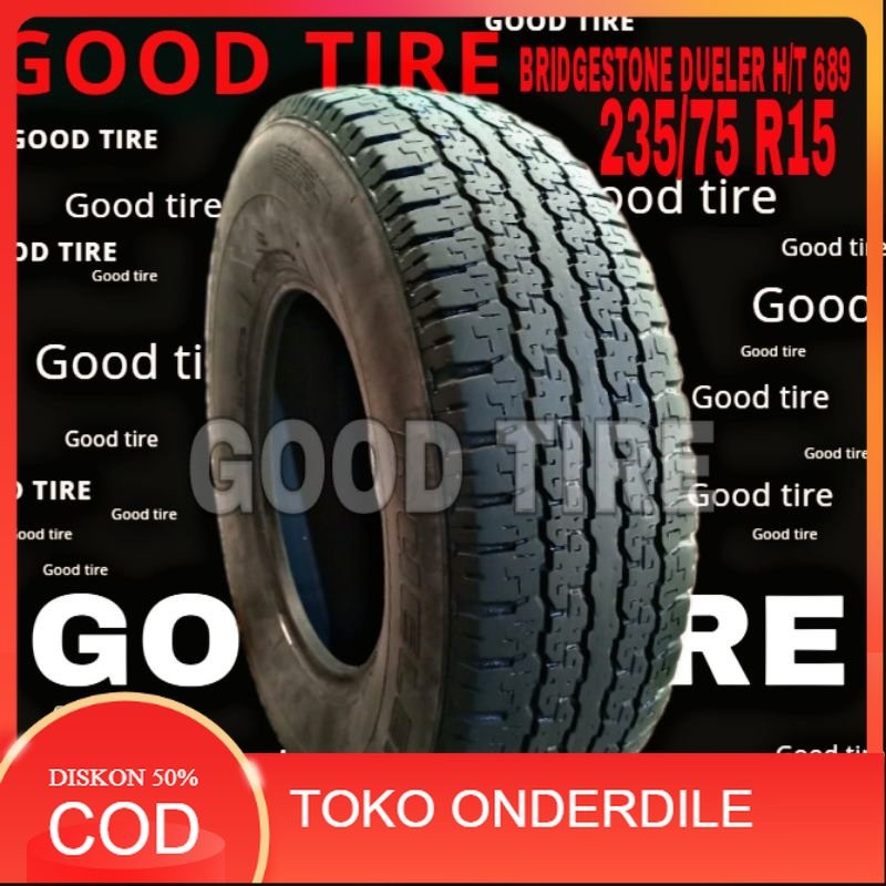 BTIDGESTONE DUELER 235-75-15 R15 RING 15 COPOTAN SEKEN BEKAS BAN MOBIL JEEP KATANA
