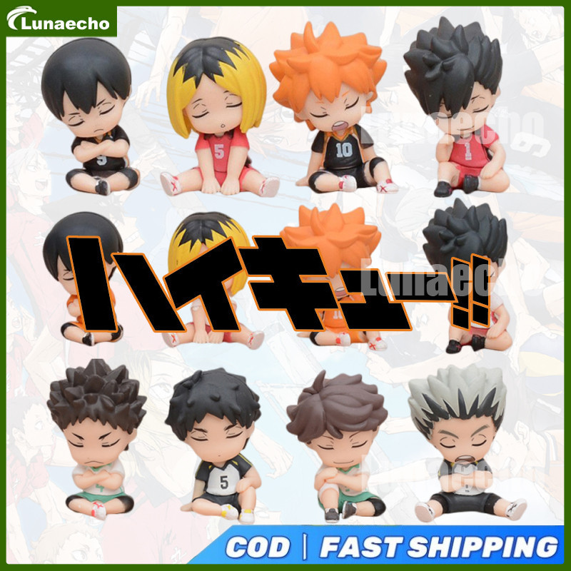 AR56YH ハイキュー Haikyuu 4 Pcs Figure Anime Haikyuu Volley Set Hinata Oikawa Kotaru Bokuto Box Takara To