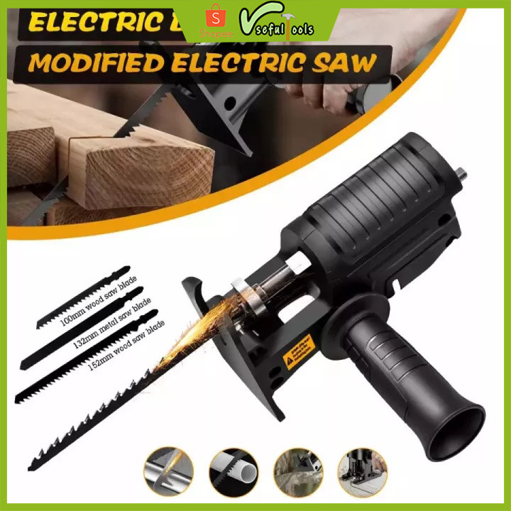 COD CEK DULU Usefultools Gergaji Mesin Adapter Jigsaw - Gergaji Mesin Adapter reciprocating Jigsaw a