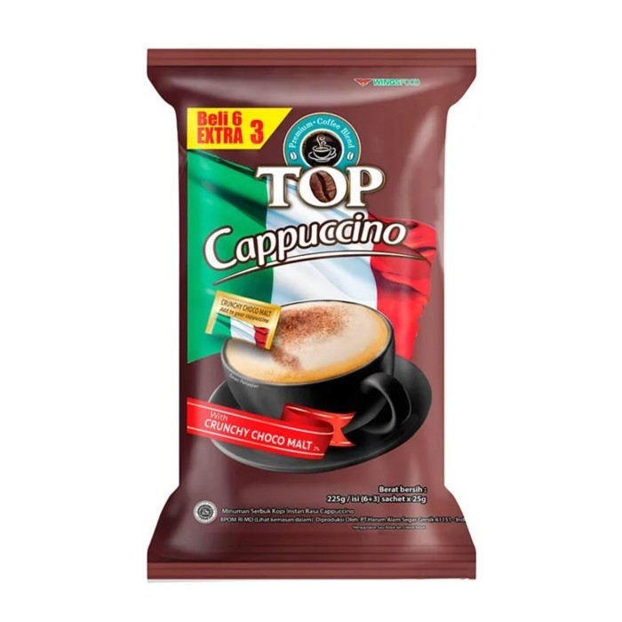 

Top Kopi Cappucino isi 18 Sachet 25gr Top Coffee Cappuccino 18 Sachet