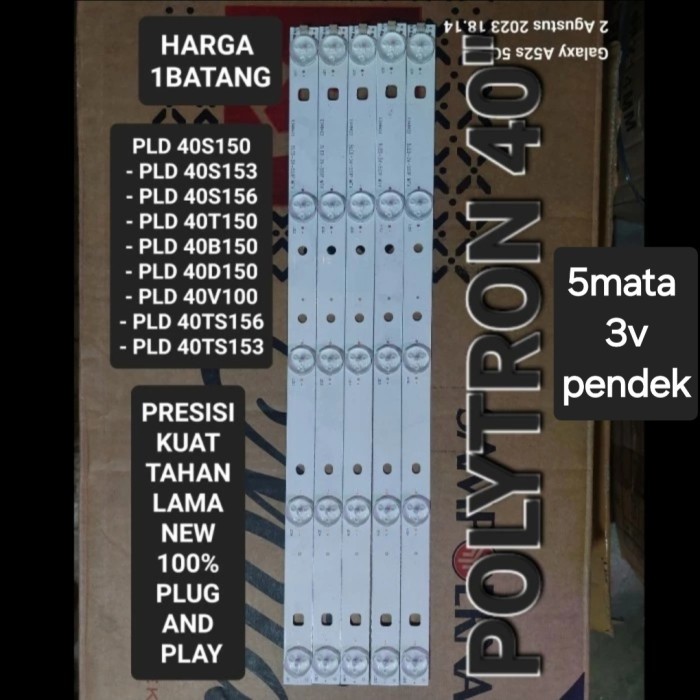 JN99 BACKLIGHT BL TV POLYTRON 40 PLD-40TS153 PLD40TS153 40D153 5k 3v 5led