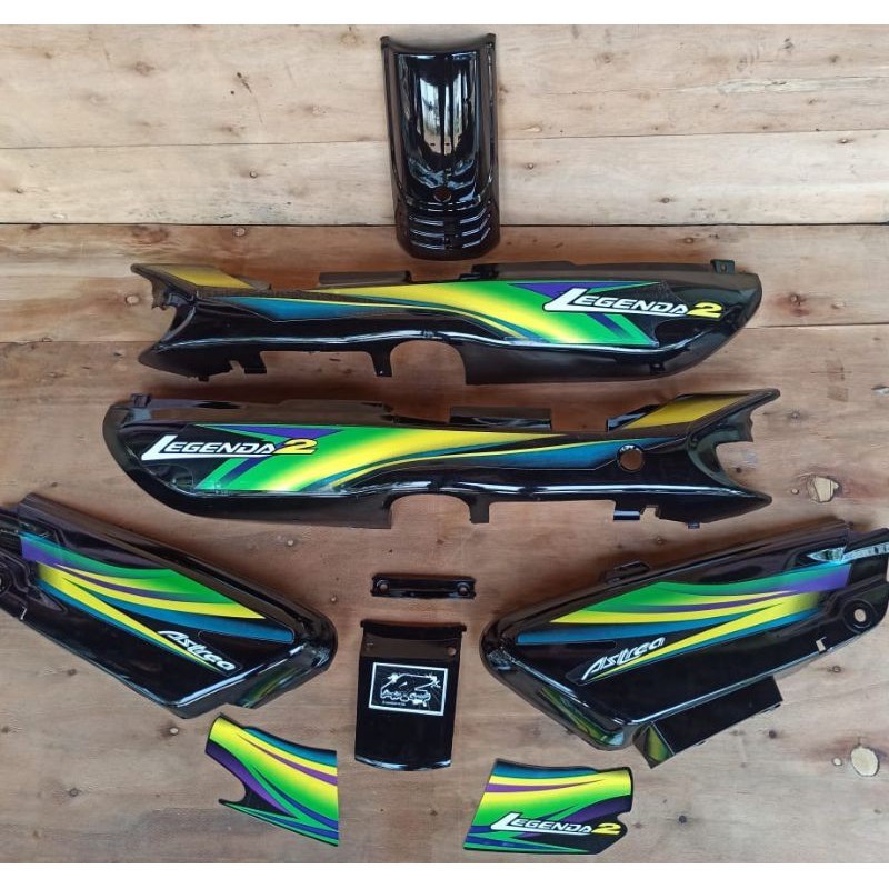 cover body honda astrea legenda 2 warna hijau