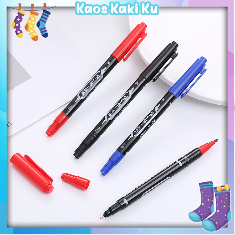 

Pulpen Spidol 2 in 1 Pena Marker Dua Fungsi Dual Tip 892