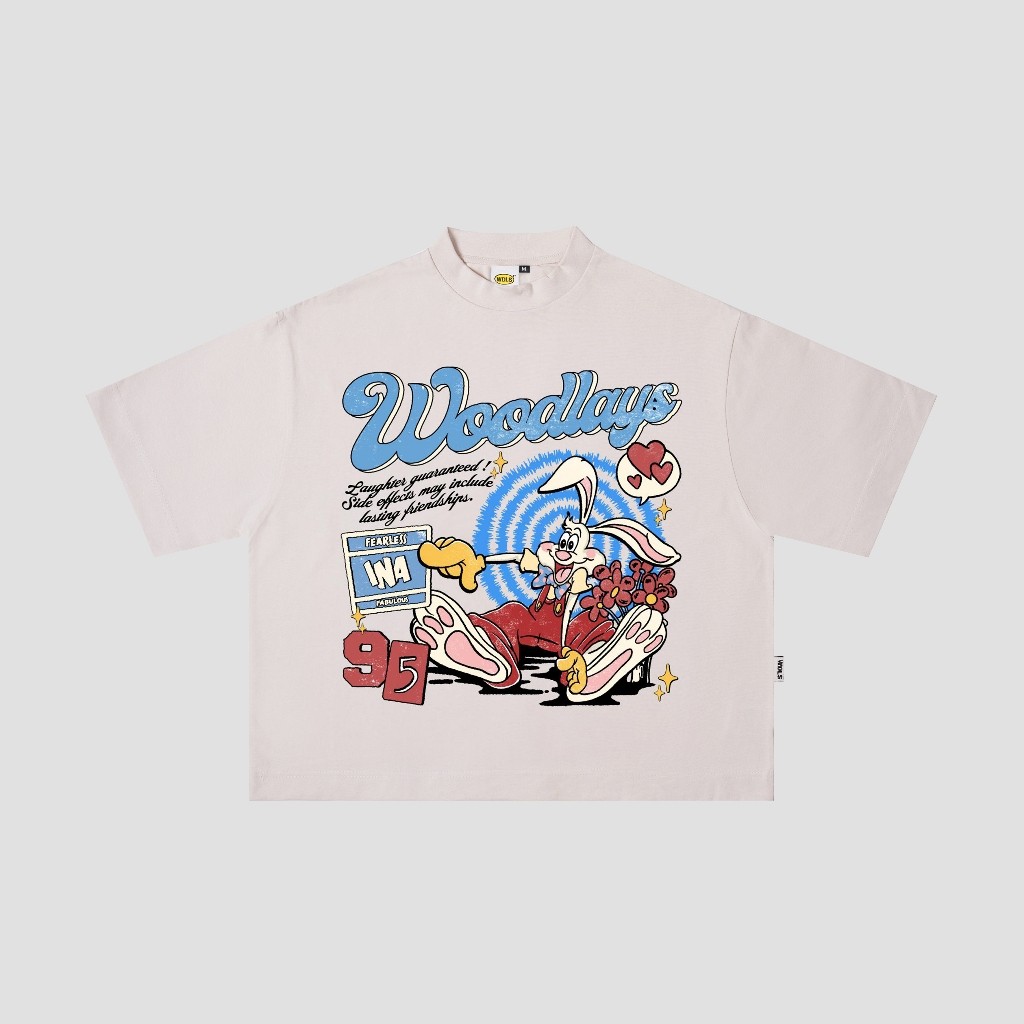 Boxyfit Tshirt Heavyweight Fearless Birch Woodlays