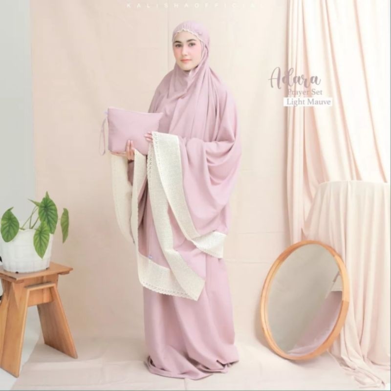 Mukena Dewasa Katun Polos Renda Jumbo/Mukena Renda