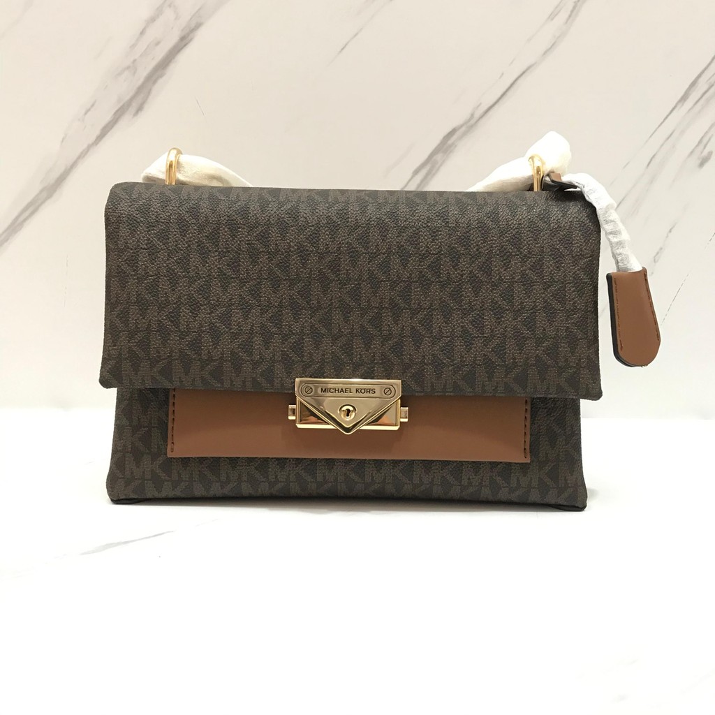 Michael Kors Cece Medium Shoulder Bag in Signature Brown
