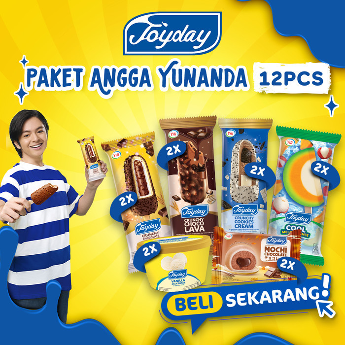 

Joyday Ice Cream Package Angga Yunanda Pack - 12pcs Es Krim Mix