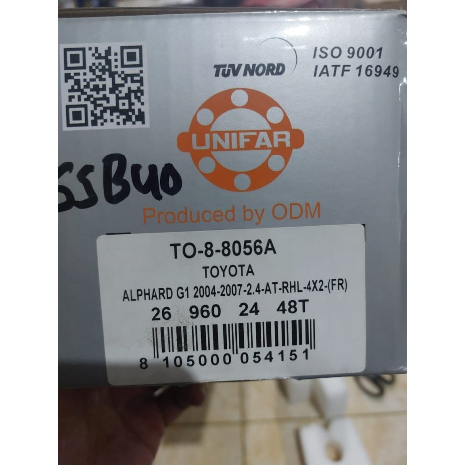 CV Joint As Roda Assy Kanan Kiri Toyota Alphard Camry Harier 2400CC Unifar - KANAN