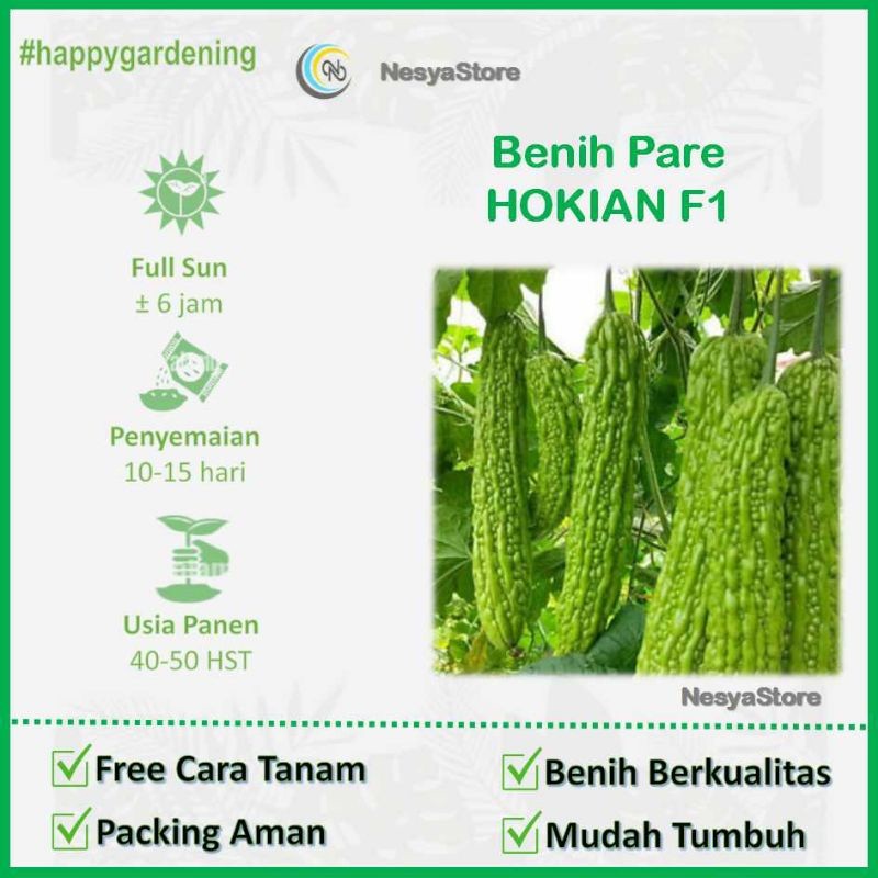 2 Benih Biji Pare - Bibit Benih Parai Sayur Sayuran