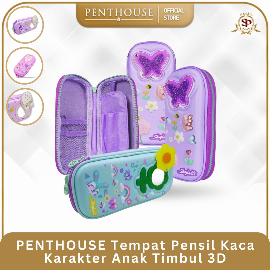 

PENTHOUSE Tempat Pensil 3D Kaca Sekolah Karakter Anak Timbul Lucu Kotak Alat Tulis Anak Sekolah