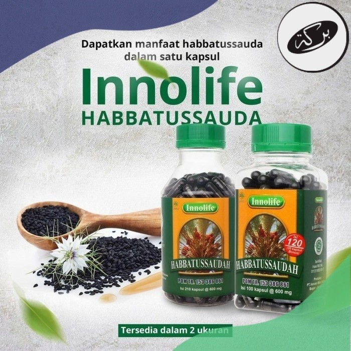 

HDN INNOLIFE - Habbatussauda Serbuk Jinten Hitam Habatussauda Isi 210 Kapsul