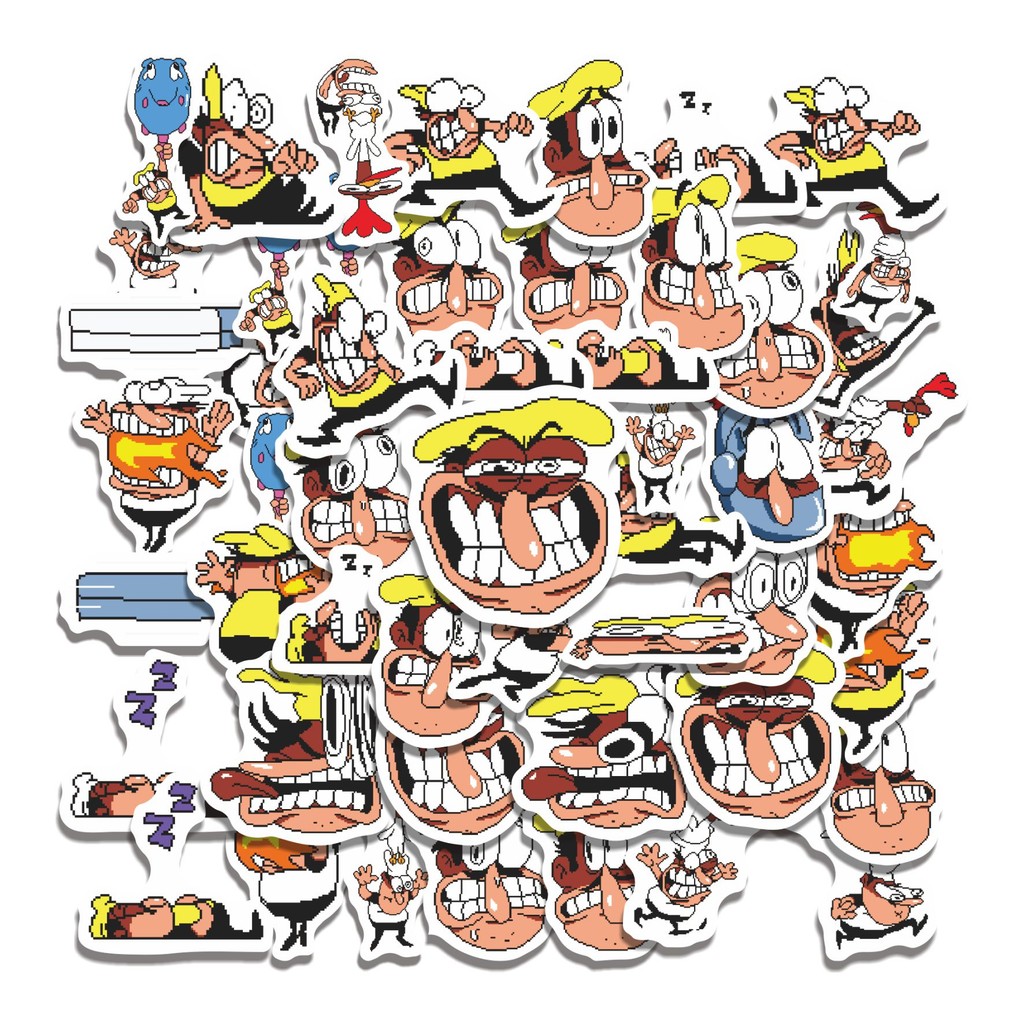 

COD 50 Pcs Stiker PIZZA T PEPI V74 Lucu Anti Air Untuk Dekorasi Notebook Sepeda Skateboard Handphone DIY
