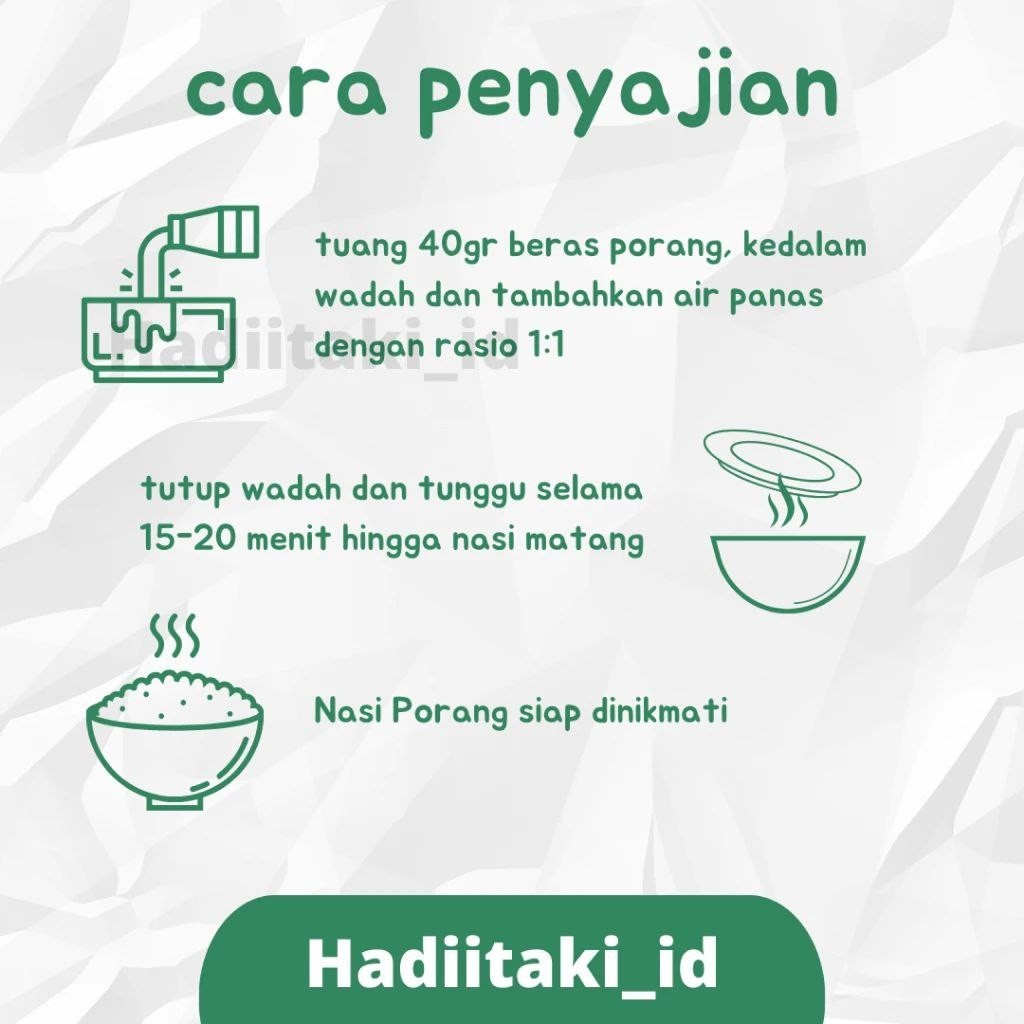 

RB HADIITAKI Beras Porang 1 KG Shirataki Konjac Rice diet rendah kalori