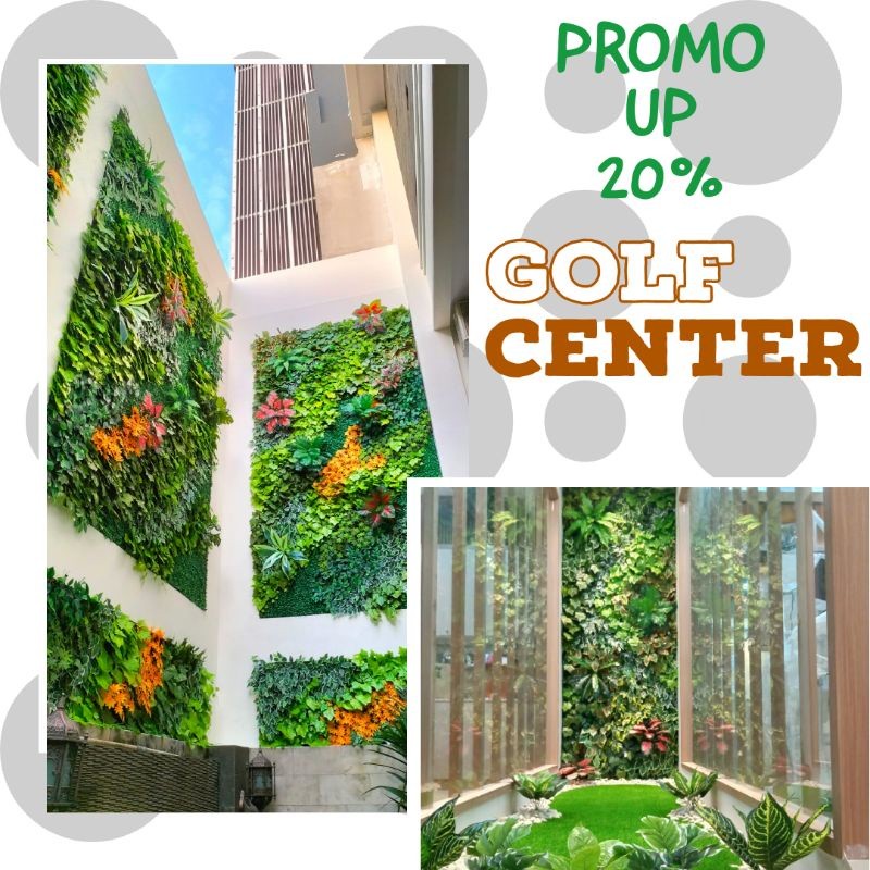 Taman vertikal garden sintetis - penghias dinding vertical garden artificial