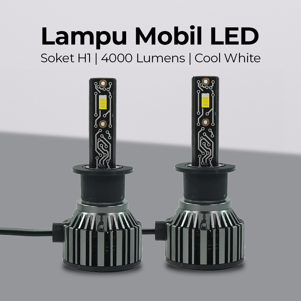 

- UNILED Lampu Depan Mobil LED Headlamp CSP LED 4000LM Cool White 2 PCS - A8S -