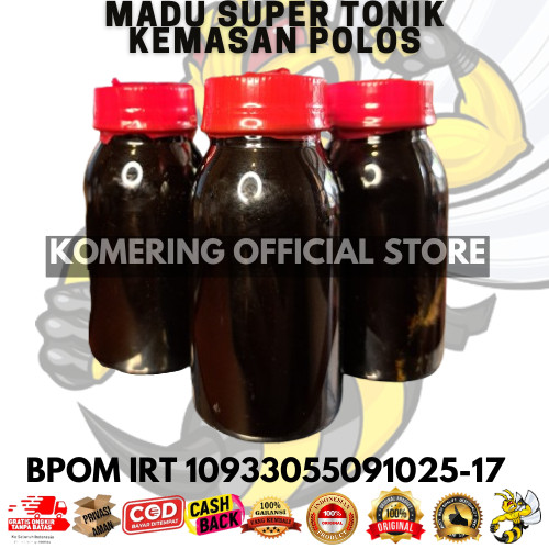

madu super tonik polosan segel merah original isi 60ml